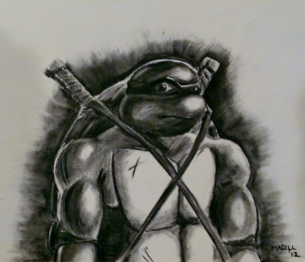 Ninja Turtle Leonardo - Charcoal